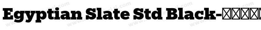 Egyptian Slate Std Black字体转换